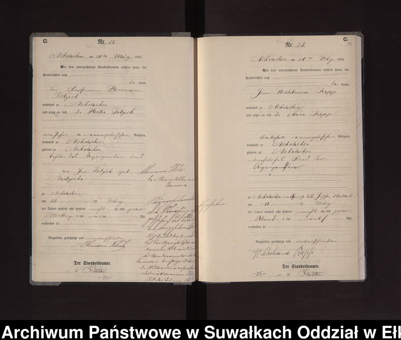 image.from.unit.number "Sterbe-Haupt-Register des Königlich Preussischen Standes-Amtes Stadt Nicolaiken Kreis Sensburg"