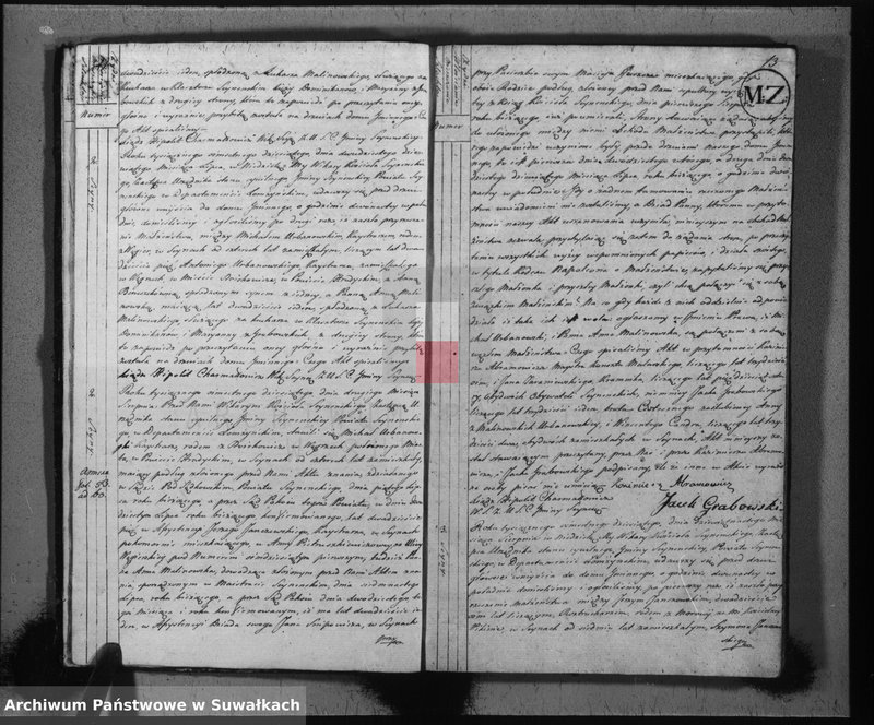 image.from.unit.number "Akta stanu cywilnego zaślubionych w gminie seyneńskiey od 1-go maja 1810 roku"