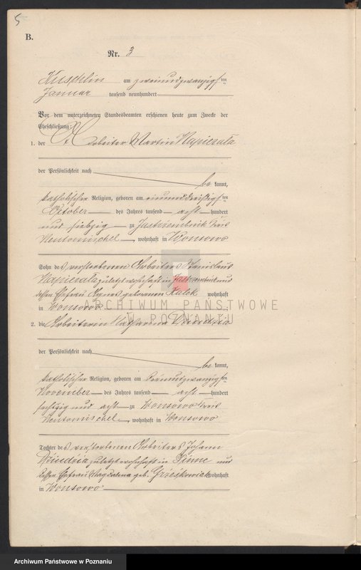 Obraz 8 z jednostki "Heiraths-Haupt-Register"