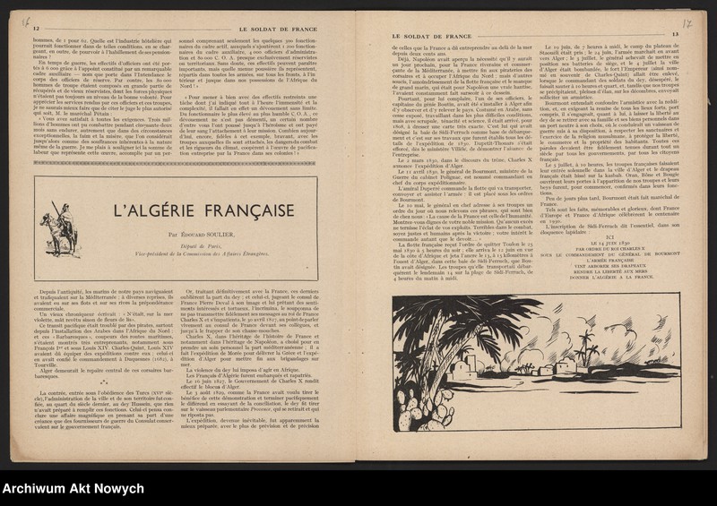 image.from.unit.number ""Le Soldat de France" - redakcja. Artykuł W. Sikorskiego na temat polsko-francuskiego braterstwa broni przeciw zagrożeniu hitlerowskiemu."