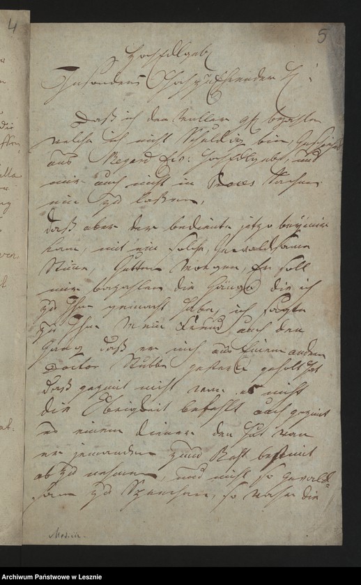 Obraz 7 z jednostki "[Requisition des allhiesigen Magistrats an den Herrn Doktor Kuntze in Absicht der verstorbenen Ehefrau des Schneidermeisters Korber]"