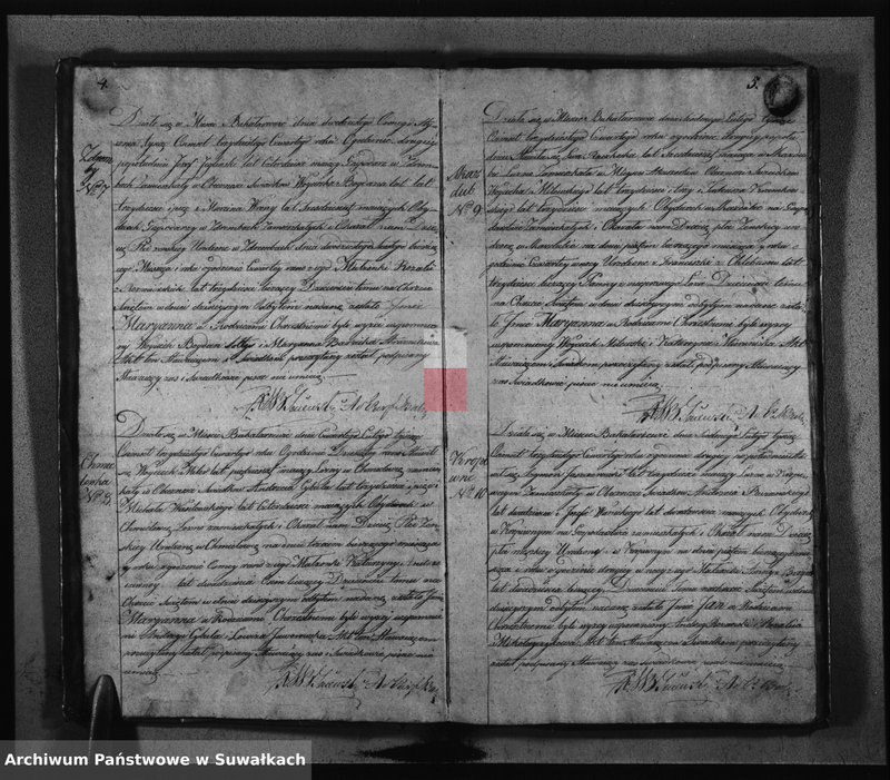 image.from.unit.number "Księga Duplikat Urodzonych, Zaślubionych Umarłych z roku 1834 Parafij Bakałarzewskiey Przeznaczona do Archiwum Hipotecznego Powiatu Dąbrowskiego"