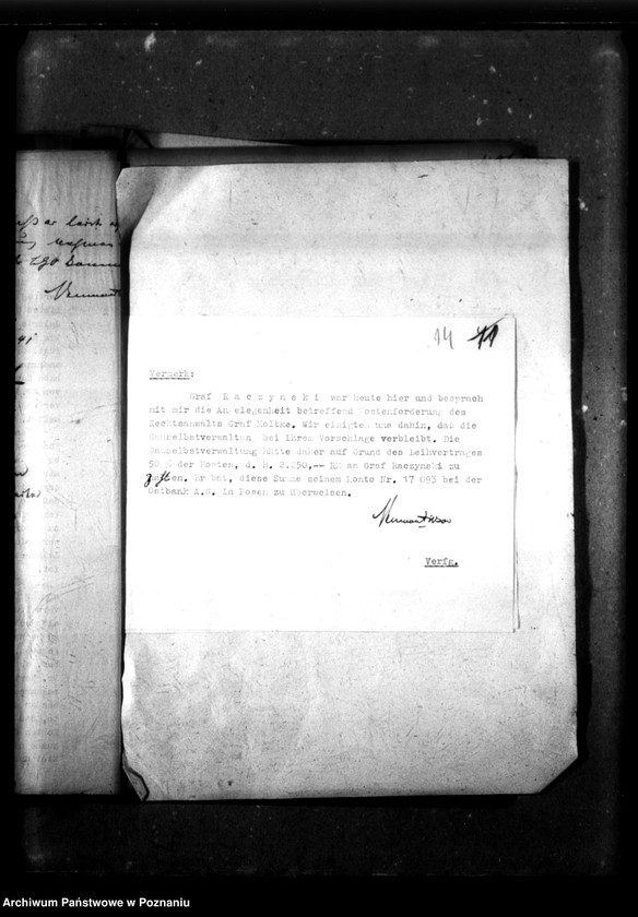 Obraz 18 z jednostki "Leihvertrag - Raczynski Gemälde-Galerie."