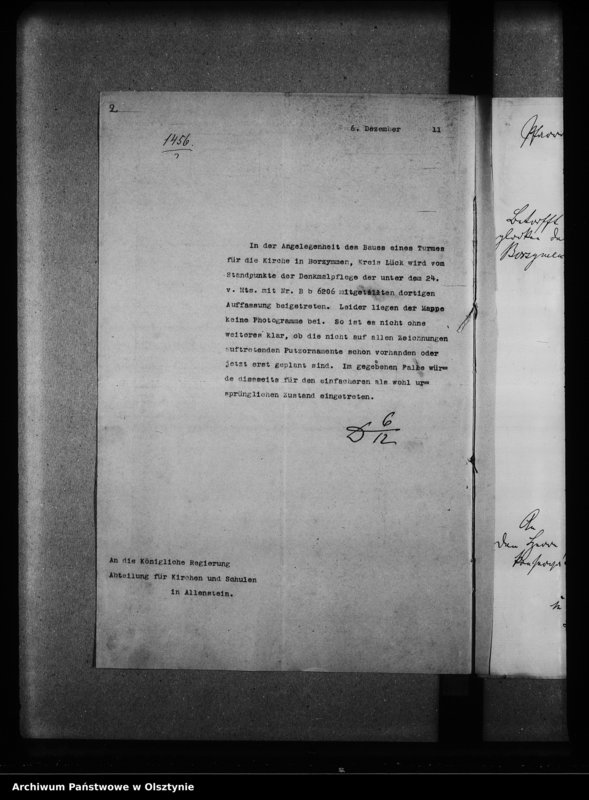image.from.unit.number "Borschimmen /Borzymin/, evangelische Kirche"