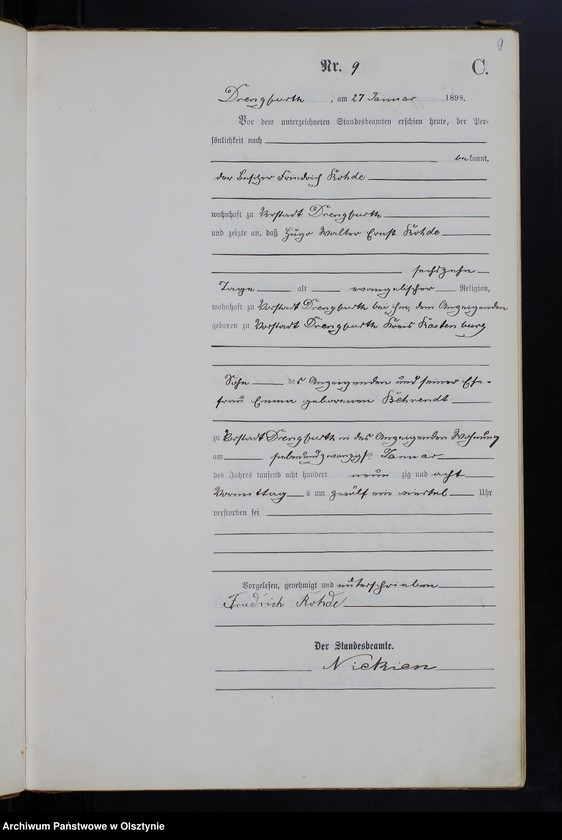 image.from.unit.number "Sterbe-Haupt-Register Nr 1 - 100"