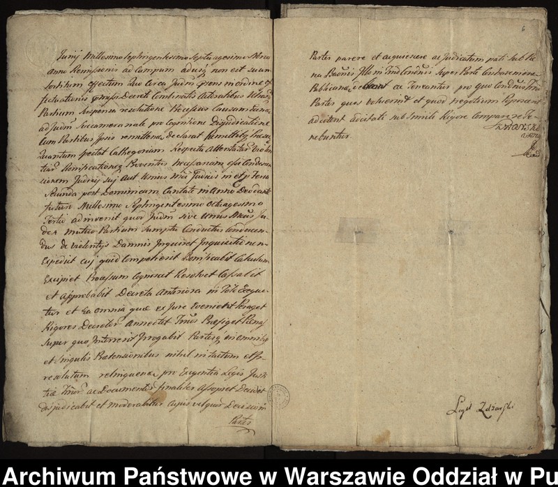 image.from.unit.number "Ekstrakty z ks. gr.i ziem. wyszogrodzkich, gr. płockich, kwit, kopie pozwów i dekretów, sumariusz dokumentów przedstawianych jako materiał dowodowy, dotyczące procesu z lat 1779-1784 między konwentem a łowczym bydgoskim Maciejem Tyszką o sporny grunt zwany Sierakowszczyzna i ustalenie granic między dobrami klasztoru Łętowo i dobrami Tyszki Podleck"