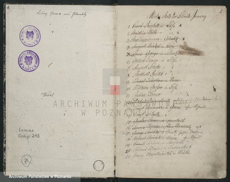 image.from.unit.number "Protokolarz Komisji Egzaminacyjnej cechu kowalskiego w Lesznie"