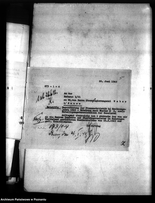 Obraz 9 z jednostki "Finanzstatistik (korespondencja)"