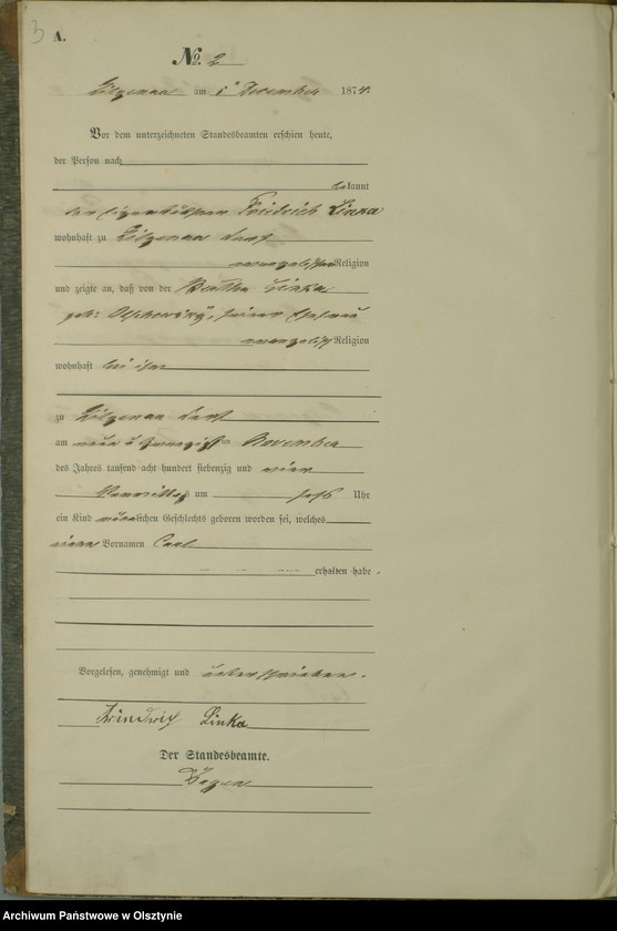 Obraz z jednostki "Haupt-Geburts-Register Nr 1 - 4"