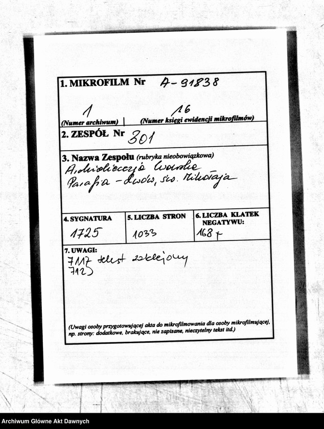 image.from.unit.number "Parafia: Lwów, parafia św. Mikołaja. Dekanat: Lwów. Księga metrykalna urodzeń 1894, 1896-1904, ślubów i zgonów 1896-1904 dla całej parafii."