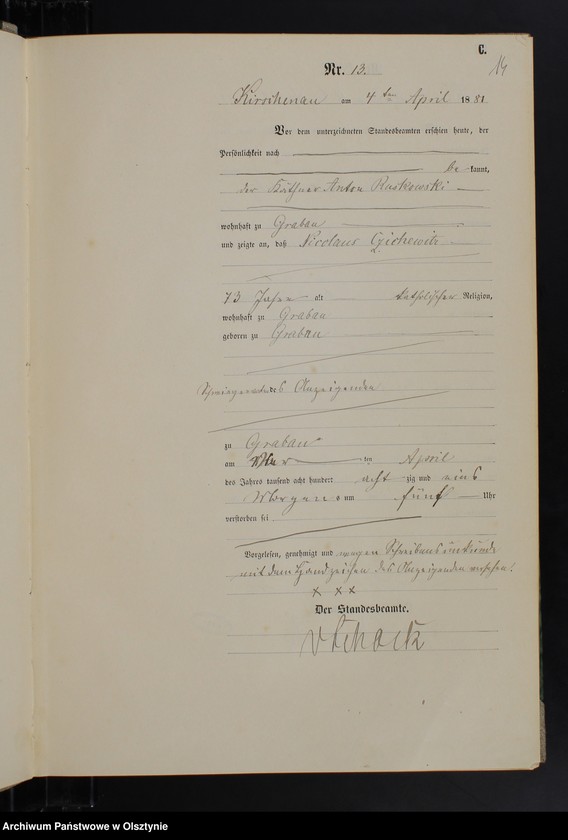 image.from.unit.number "Sterbe-Haupt-Register Nr 1 - 38,1 - 51,1 - 45,1 - 64,1 - 75,1 - 49 i 1 - 46"