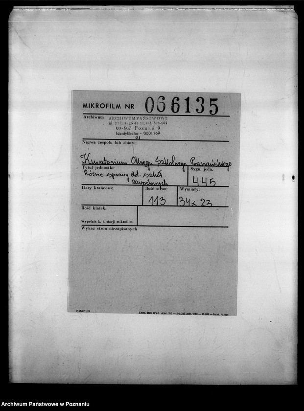 Obraz 2 z jednostki "Różne sprawy dotyczące szkół zawodowych"