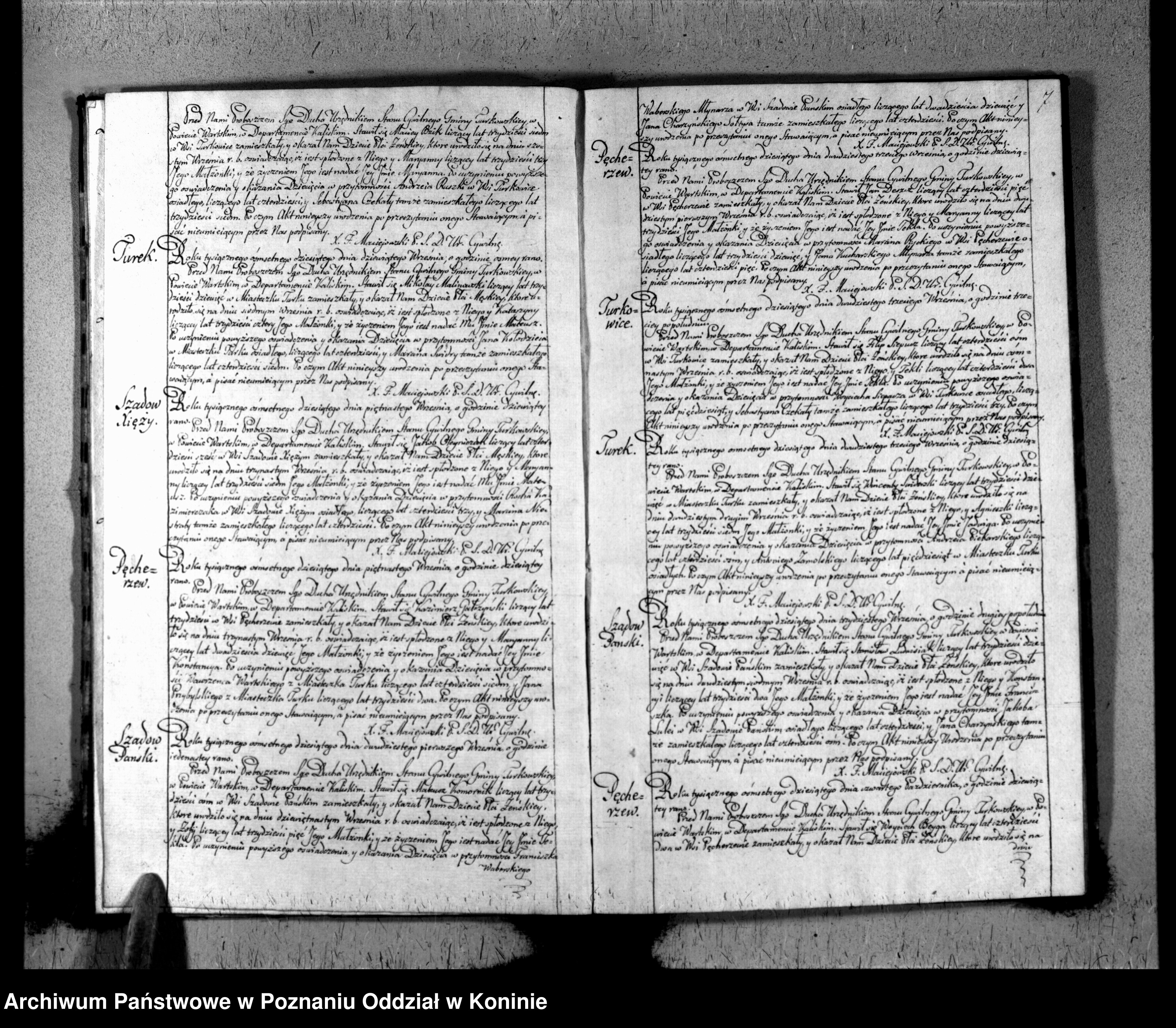 Skan z jednostki: Akta urodzeń