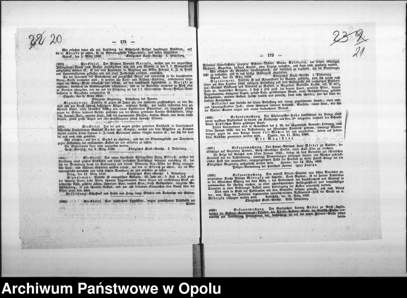 Obraz 16 z jednostki "Acta des Magistrats zu Oppeln betreffend die Prüfung der Anlage eines neuen massiven Töpfernhauses in der Besitzung No 3 b am Karlsplatze de anno 1850"