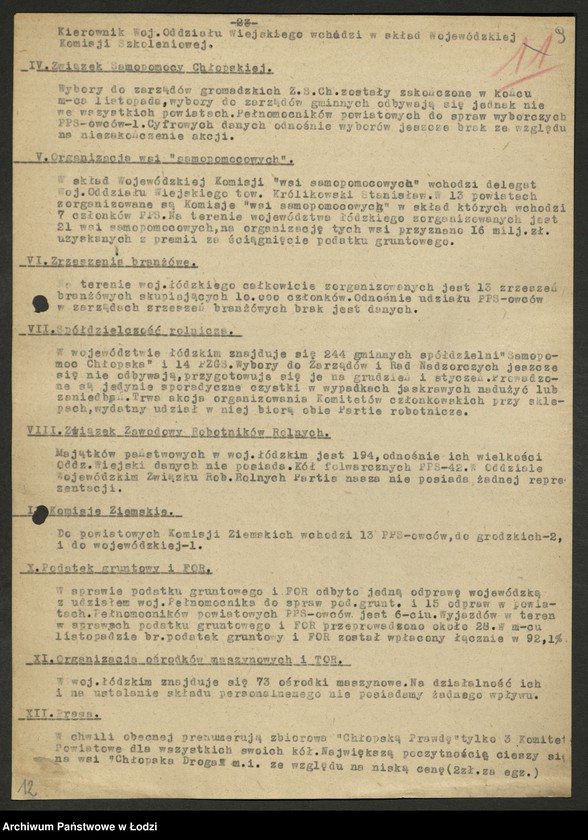 Obraz 10 z jednostki "Sprawozdanie Oddziału [i załącznik]"