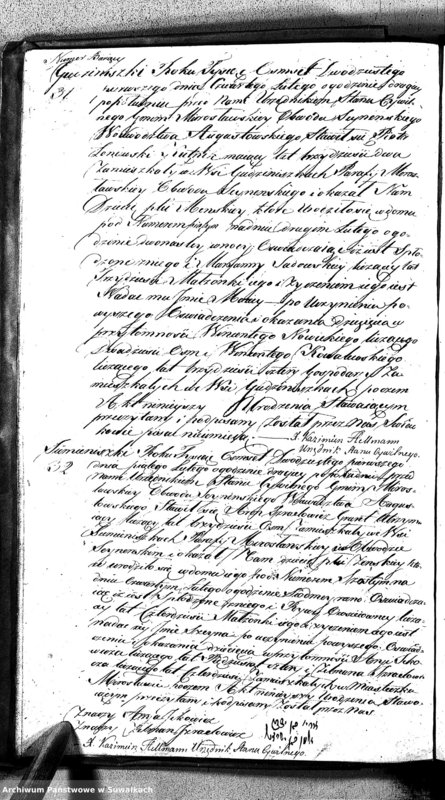image.from.unit.number "Akta Urodzonych Gminy Mirosławskiey na Rok 1821- szy"