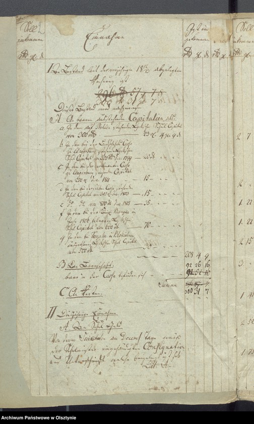 image.from.unit.number "Schul-Cassen Rechnung des Kirchspiels Widminnen"