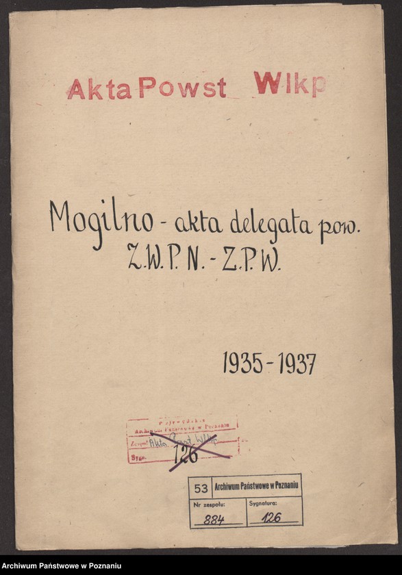 Obraz 3 z jednostki "Mogilno - akta delegata powiatowego."