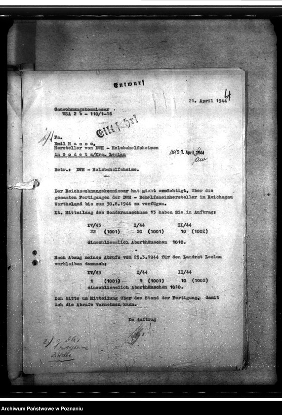 Obraz 8 z jednostki "D. W. H. - Behelfsheime aus fabrikfertigen Bauteilen"