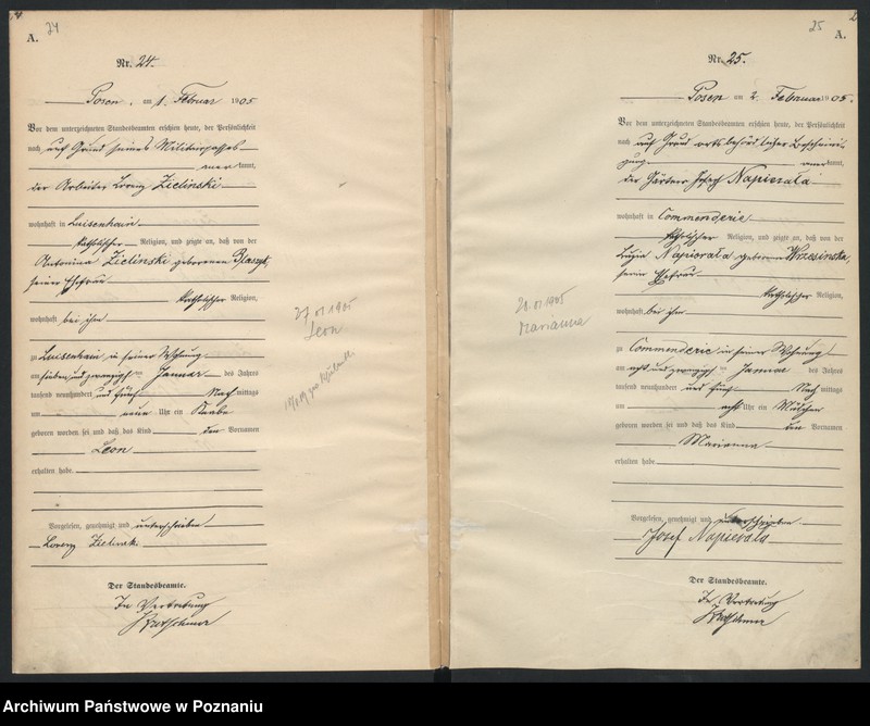 Obraz 15 z jednostki "Księga miejscowa urodzeń"