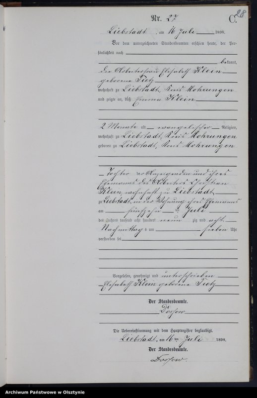 image.from.unit.number "Sterbe-Neben-Register Nr 1 - 46"