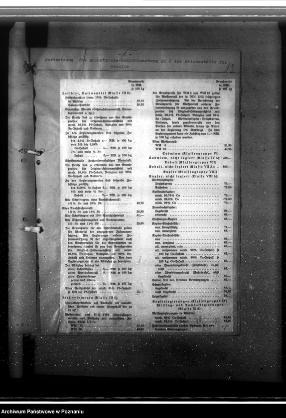 Obraz 19 z jednostki "Eisen- und Metallwirtschaft, sowie Preisbildung der Metallerzeugnisse"