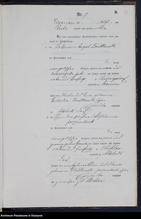 image.from.unit.number "Heiraths-Neben-Register Nr 1 - 22"