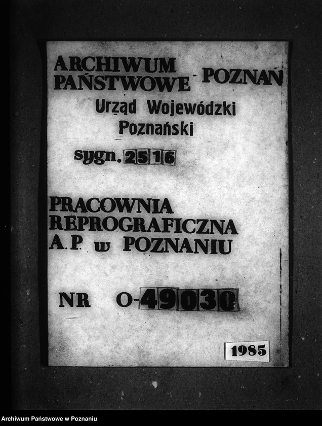 Obraz 1 z jednostki "Przymusowy wykup majątku Chrzypsko Wielkie i Białcz powiatu międzychodzkiego"