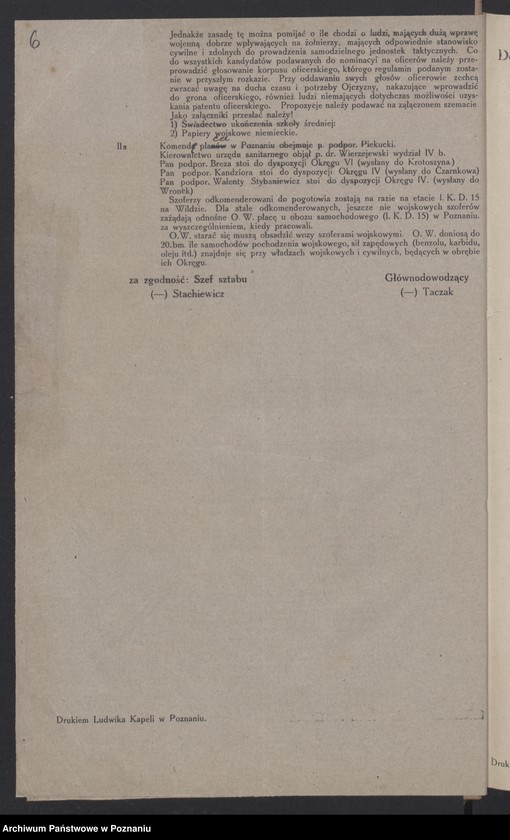 Obraz 8 z jednostki "/Rozkazy dzienne Dowództwa Głównego Sił Zbrojnych w byłym zaborze pruskim/, do nr 100."