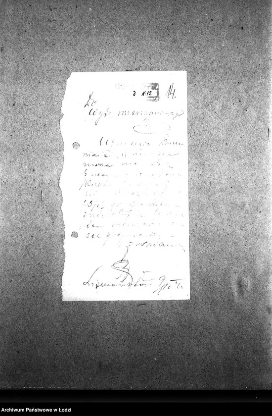 Obraz 17 z jednostki "[Kuchnia przy ul. Brzezińskiej 25. Działalność kuchni, personel, konsumenci, kontrole]"