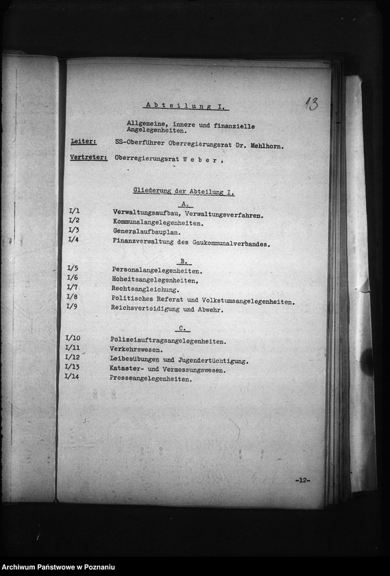 Obraz 17 z jednostki "Geschäftsverteilungsplan (urzędu namiestnika)"