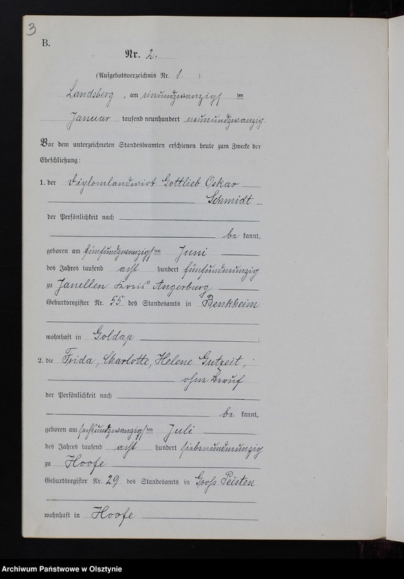 image.from.unit.number "Heiraths-Neben-Register Nr 1 - 18 [ Księga małżeństw - wtóropis ]"