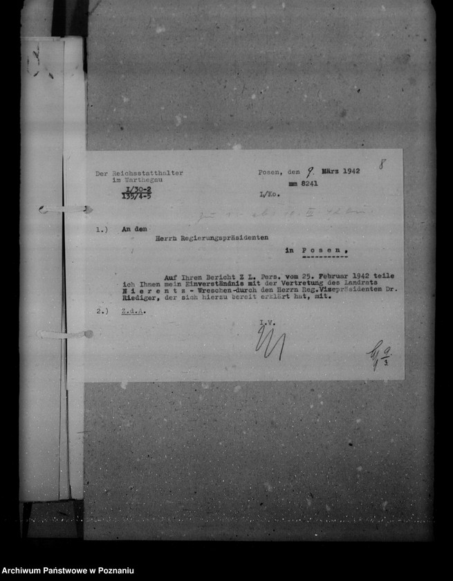 Obraz 12 z jednostki "Służba wojskowa landratów, Reg. Posen"