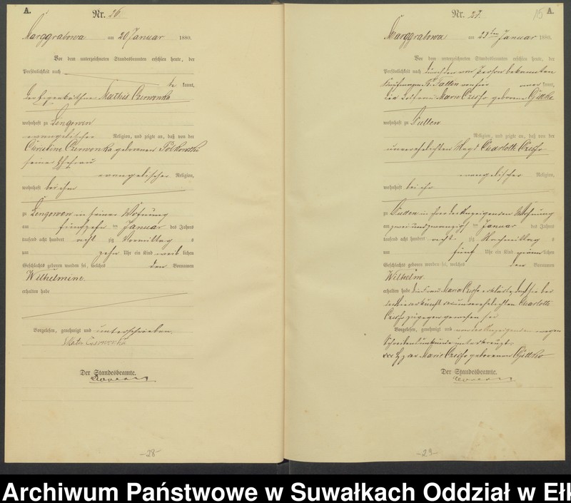 image.from.unit.number "Geburts-Haupt-Register des Königlich Preussischen Standes-Amtes Landgemeinde Marggrabowa Kreis Oletzko"