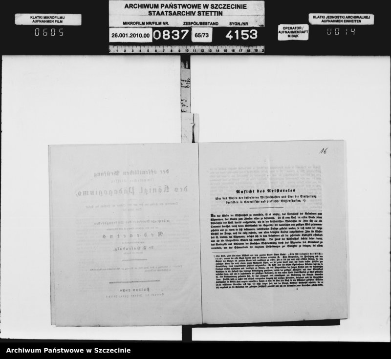 Obraz 14 z jednostki "Das in Puttbus errichtete Pädagogium, vol. I"