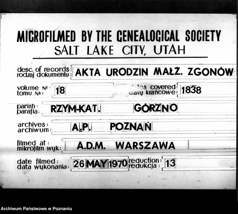 Obraz 3 z jednostki "Duplikat urodzonych, zaślubionych i zmarłych"
