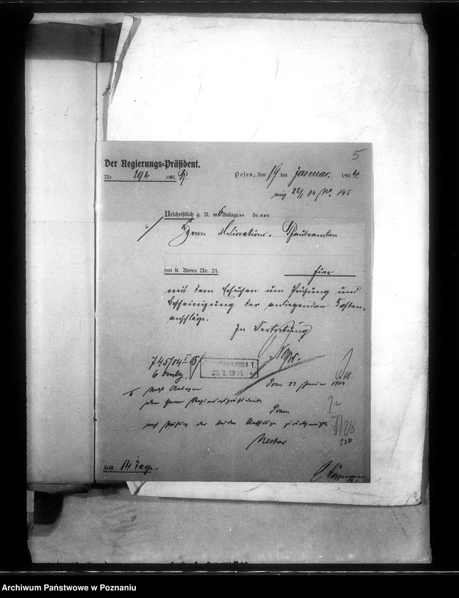 Obraz 8 z jednostki "Die Entwässerung einer Teiles der Germeinde und Gutsfeldmark Zimino im Kreise Schroda"