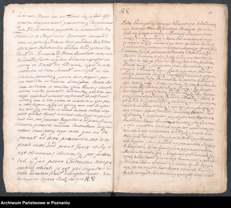 Obraz 10 z jednostki "Prothocollum nobilis officii consularis civitatis SR.Mtis Posnaniae sub notariatu nobilis Michaelis Rürer, SR.Mtis secretarii officii praesentis notarii in anno domini 1774 inhoatum."