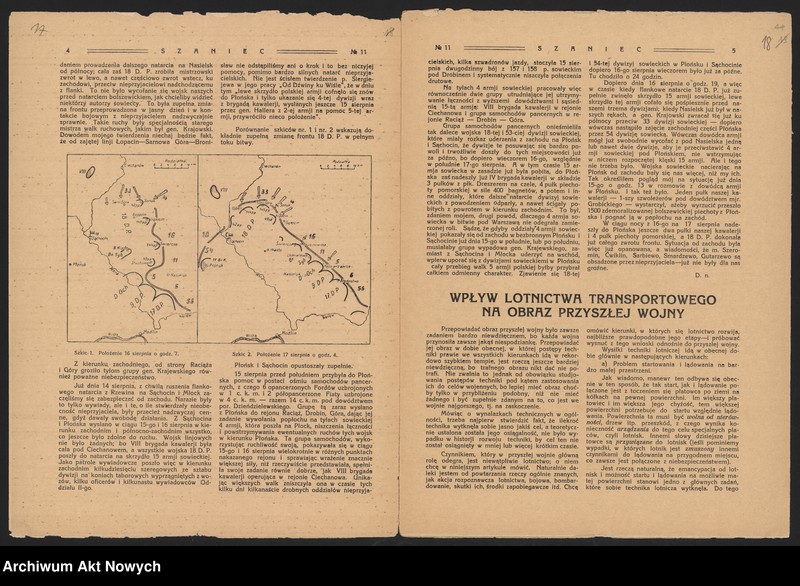 Obraz 16 z jednostki "Kot Stanisław, historyk, działacz Stronnictwa Ludowego. Sytuacja w Polsce. Kontakty polityków opozycyjnych. Pismo "Szaniec" nr 11 z 1928 r."