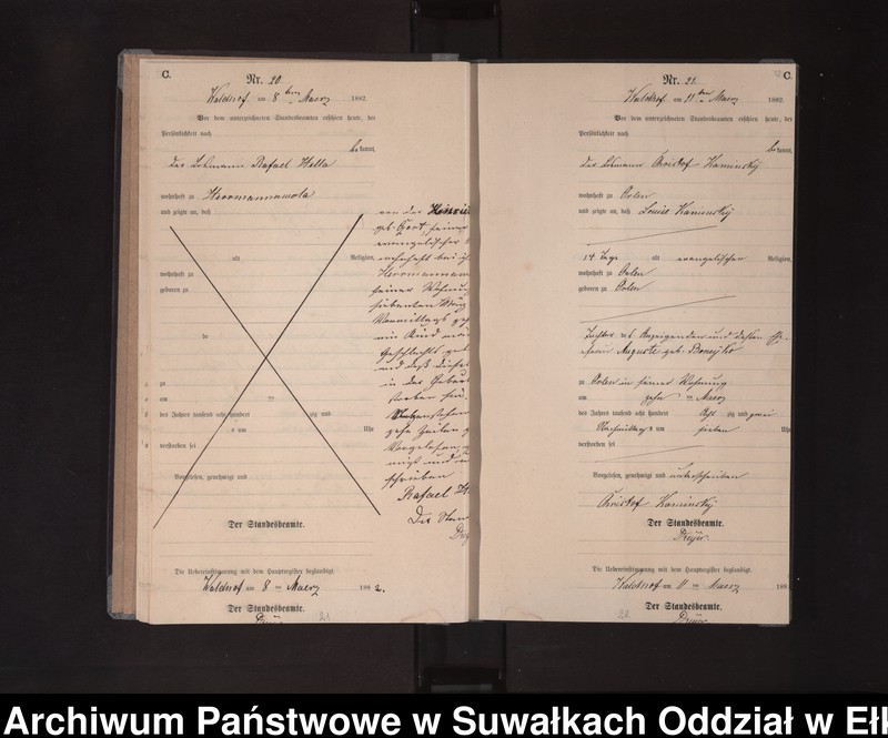 image.from.unit.number "Sterbe-Neben-Register des Königlich Preussischen Standes-Amtes Orlen Kreis Loetzen"