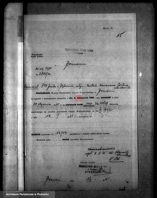 Obraz 19 z jednostki "Tartak i młyn Murowana Goślina, pow. obornicki własność Jende i Pędziński nr woj. 5775"