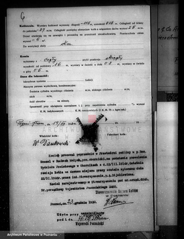 Obraz 10 z jednostki "Poznańska Termochemiczna Przetwórnia padliny Towarzystwo z o.o. Poznań ul. Główna nr woj. kotła 2485"