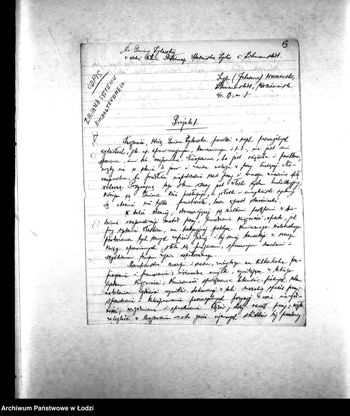 Obraz 9 z jednostki "[Projekty racjonalizatorskie dotyczące organizacji produkcji, administracji, żywienia i lecznictwa; oferty]"