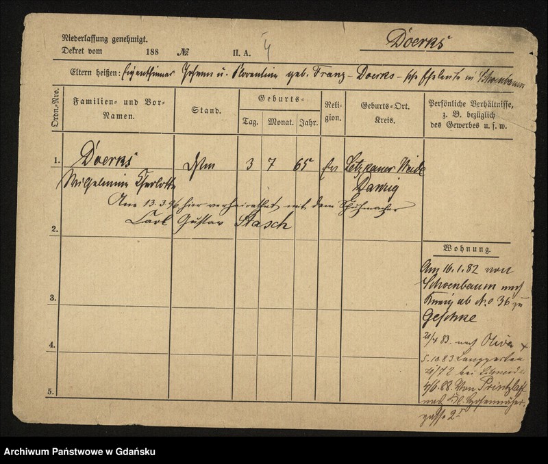 image.from.unit.number "Karty meldunkowe: Doerks -Dollase"