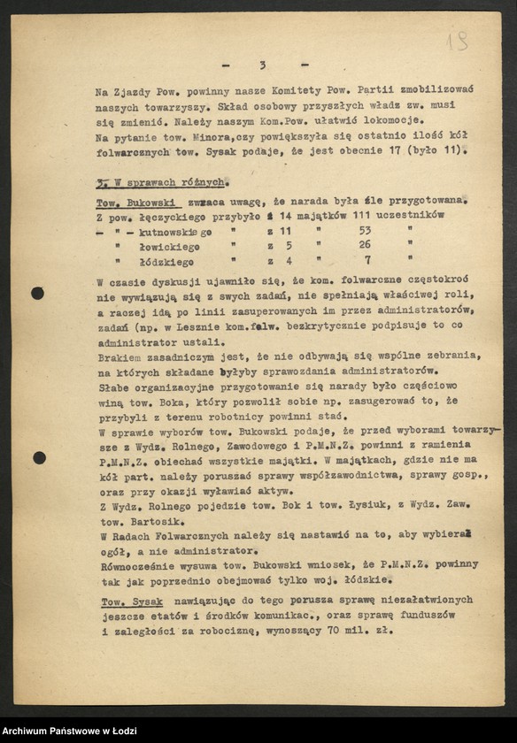 Obraz 20 z jednostki "Egzekutywa [protokóły z posiedzeń]"