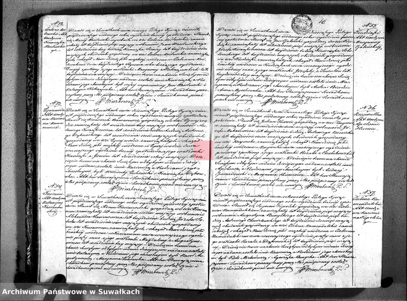 image.from.unit.number "Księga duplikat do zapisywania aktów urodzonych, zaślubionych i zmarłych parafii suwalskiej 1857 rok"