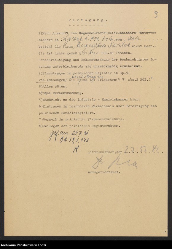 Obraz 11 z jednostki "Eugeniusz Wilhelm Swatek – tkalnia mechaniczna w Zgierz"