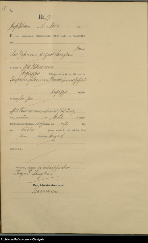 image.from.unit.number "Geburts-Haupt-Register Nr 1 - 65"