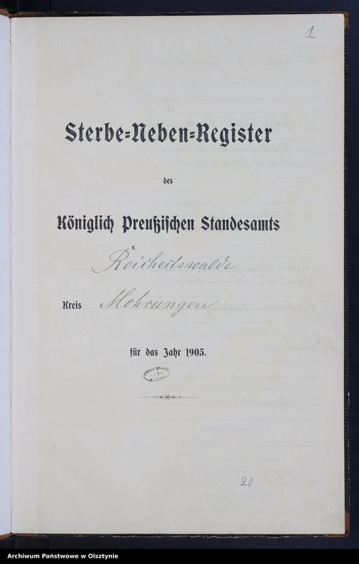 image.from.unit.number "Sterbe-Neben-Register Nr 1 - 40"