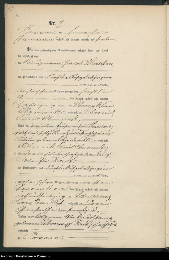 Obraz 16 z jednostki "Księga małżeństw t. I"